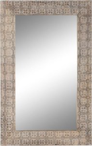 DKD Home Decor Lustro ścienne DKD Home Decor Brązowy Naturalny Szkło Drewno mango Indianin 76,5 x 3 x 122 cm 1