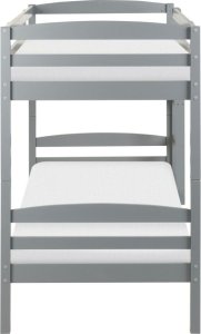 Beliani Łóżko piętrowe drewniane 90 x 200 cm szare REGAT 4