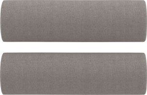 vidaXL 2-osobowa sofa z poduszkami, taupe, 120 cm, tkanina 5