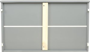 Beliani Łóżko piętrowe z szufladami drewniane 90 x 200 cm szare REGAT 14