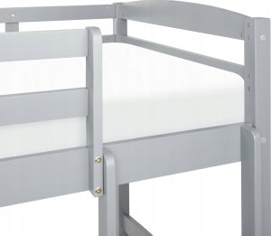 Beliani Łóżko piętrowe z szufladami drewniane 90 x 200 cm szare REGAT 9