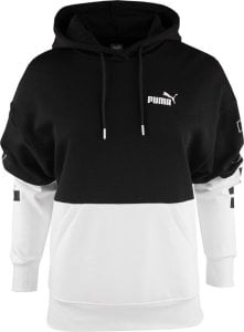 Puma Bluza damska Puma Power Colorblock Hoodie FL czarno-biała 676023 01 L 1