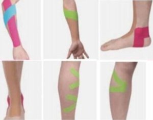 Dunlop TAŚMA TEJP TAPE SPORTOWA KINESIOLOGICZNA 7,3Mx3,8CM DUNLOP BIAŁA 7