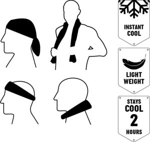 Umbro RĘCZNIK CHŁODZĄCY SPORTOWY 90X30CM UMBRO ŻÓŁTY 2