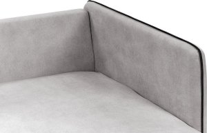 Beliani Narożnik welurowy lewostronny jasnoszary ALTAN 8