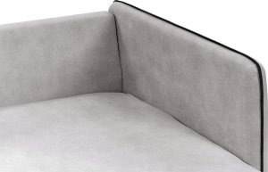 Beliani Narożnik welurowy prawostronny jasnoszary ALTAN 7