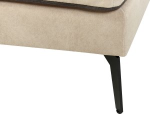 Beliani Narożnik welurowy lewostronny beżowy ALTAN 12