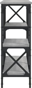 vidaXL vidaXL Stolik konsolowy, szary dąb sonoma, 150x29x76,5 cm 5