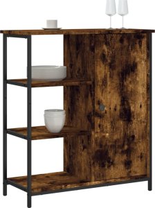 vidaXL vidaXL Szafka, przydymiony dąb, 70x30x80 cm, materiał drewnopochodny 3
