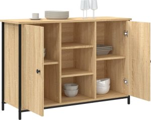 vidaXL vidaXL Szafka, dąb sonoma, 100x35x70 cm, materiał drewnopochodny 4