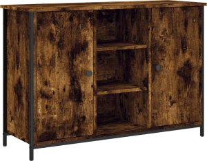 vidaXL vidaXL Szafka, przydymiony dąb, 100x35x70 cm, materiał drewnopochodny 2