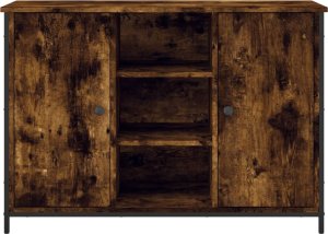 vidaXL vidaXL Szafka, przydymiony dąb, 100x35x70 cm, materiał drewnopochodny 6