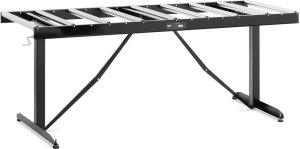 MSW Podajnik rolkowy z regulacją wysokości do 200kg 9 rolek 540x35mm 168cm Podajnik rolkowy z regulacją wysokości do 200kg 9 rolek 540x35mm 168cm 2