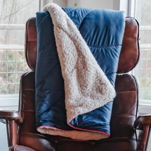 Offlander OFFLANDER MIĘKKI KOC PLED KEMPINGOWY GRANATOWY 200 x 140 7