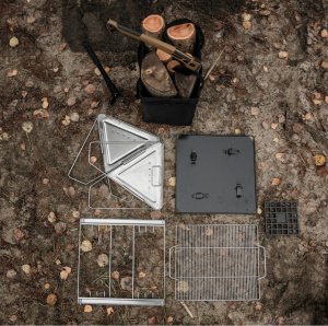 Offlander OFFLANDER DUŻY GRILL SKŁADANY KEMPINGOWY PRZENOŚNY 2