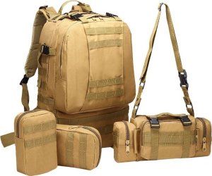 Offlander OFFLANDER PLECAK TURYSTYCZNY SURVIVAL COMBO 38L KHAKI 4