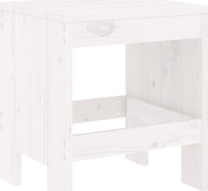 vidaXL vidaXL 13-cz. zestaw mebli ogrodowych, biały, lite drewno sosnowe 4