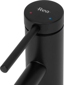Bateria umywalkowa Rea Bateria umywalkowa Rea Foss czarna niska black mat 6