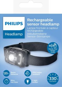 Philips Latarka czołowa z czujnikiem ruchu akumulatorowa LED Philips 3