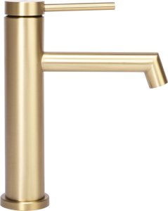 Bateria umywalkowa Rea Bateria Umywalkowa Rea Foss złota szczotkowana niska gold brush 3