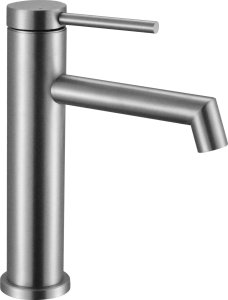Bateria umywalkowa Rea Bateria Umywalkowa Rea Foss nikiel szczotkowany Inox niska nickel brush 2