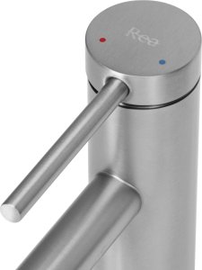 Bateria umywalkowa Rea Bateria Umywalkowa Rea Foss nikiel szczotkowany Inox niska nickel brush 6