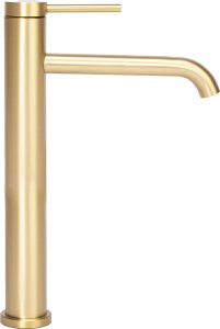 Bateria umywalkowa Rea Bateria Umywalkowa REA CLIF ZŁOTA SZCZOTKOWANA GOLD BRUSH WYSOKA 4