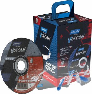 Norton NORTON TARCZA.VULCAN 125 x 1,0 /100szt. INOX+OKULARY GRATIS 1