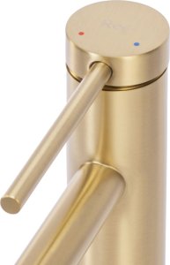 Bateria umywalkowa Rea Bateria Umywalkowa Rea Foss złota szczotkowana wysoka gold brush 5