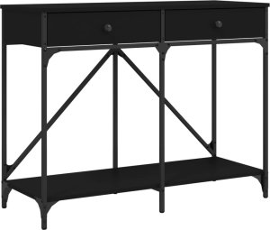 vidaXL vidaXL Stolik konsolowy, czarny, 100x39x78,5 cm 2
