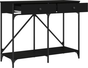 vidaXL vidaXL Stolik konsolowy, czarny, 100x39x78,5 cm 5