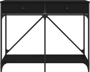 vidaXL vidaXL Stolik konsolowy, czarny, 100x39x78,5 cm 6
