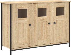 vidaXL vidaXL Szafka, dąb sonoma, 100x35x70 cm, materiał drewnopochodny 2