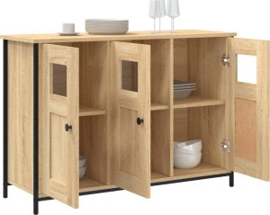 vidaXL vidaXL Szafka, dąb sonoma, 100x35x70 cm, materiał drewnopochodny 4