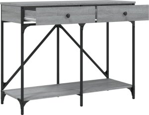 vidaXL vidaXL Stolik konsolowy, szary dąb sonoma, 100x39x78,5 cm 5