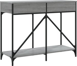 vidaXL vidaXL Stolik konsolowy, szary dąb sonoma, 100x39x78,5 cm 8