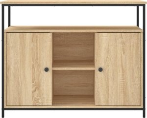 vidaXL Szafka, dąb sonoma, 100x35x80 cm 6