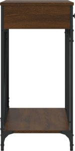 vidaXL vidaXL Stolik konsolowy, brązowy dąb, 100x39x78,5 cm 7