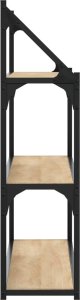 vidaXL vidaXL Regał ścienny z 3 półkami, dąb sonoma, 80x21x78,5 cm 5
