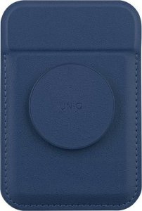 Podstawka Uniq UNIQ Flixa magnetyczny portfel na karty z podpórką granatowy/navy blue 1