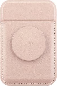 Podstawka Uniq UNIQ Flixa magnetyczny portfel na karty z podpórką różowy/blush pink MagSafe 1