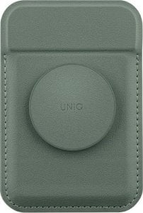 Podstawka Uniq UNIQ Flixa magnetyczny portfel na karty z podpórką zielony/lichen green MagSafe 1