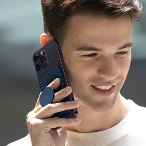 Podstawka Uniq UNIQ Flixa magnetyczny portfel na karty z podpórką szary/flint grey MagSafe 3