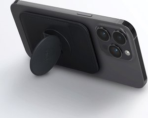 Podstawka Uniq UNIQ Flixa magnetyczny portfel na karty z podpórką szary/flint grey MagSafe 4