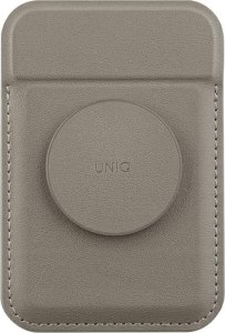 Podstawka Uniq UNIQ Flixa magnetyczny portfel na karty z podpórką szary/flint grey MagSafe 8