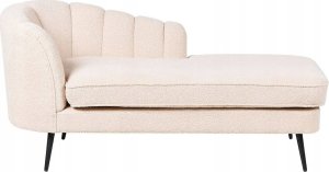 Beliani Szezlong boucle lewostronny jasnobeżowy ALLIER 3