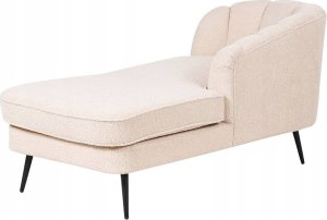 Beliani Szezlong boucle lewostronny jasnobeżowy ALLIER 4