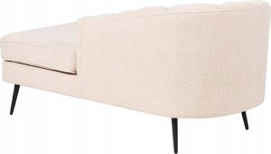 Beliani Szezlong boucle lewostronny jasnobeżowy ALLIER 6