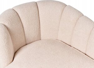 Beliani Szezlong boucle lewostronny jasnobeżowy ALLIER 7