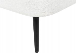 Beliani Szezlong boucle prawostronny kremowy ALLIER 12